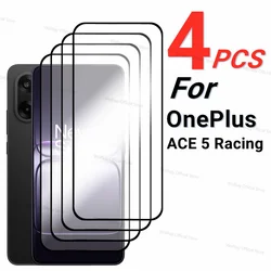 2/4PCS Full Coverage Tempered Glass Screen Protector with Full Adhesive for OnePlus Ace 5 Racing (4PCS Tempered Glass)