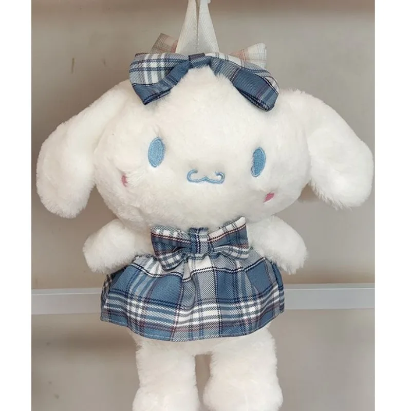 MBTI Plush Cinnamoroll Womens Backpack Cute Lolita Jk Cartoon White Fluffy Small Backpack Casual Doll Fashion Female Kawaii Bag