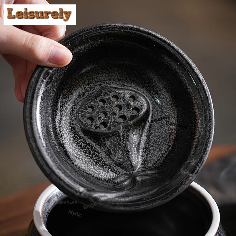 850ML Ceramic Lotus Pod Jianshui Tea Cup Wash Water Washing Slag Tank Tea Dust Cylinder Barrel Chaxi Cafes Accessories Craft