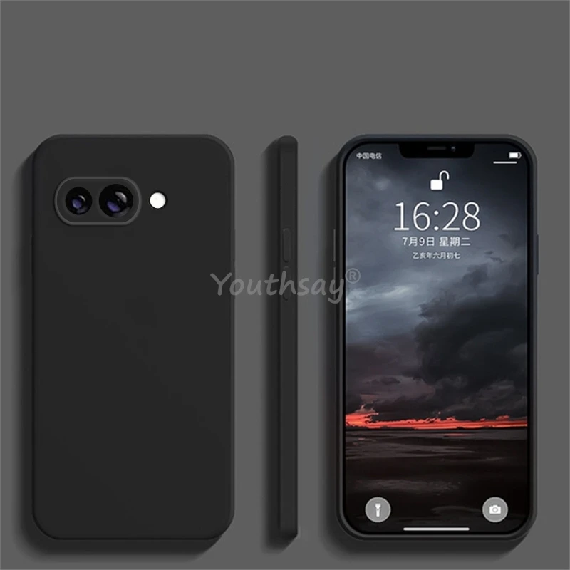 Für Google Pixel 9a Hülle, flüssiges Silikon, schlichte Hülle, Pixel 9a-Abdeckung, TPU, Anti-Drop-Telefonschutzhülle, Google Pixel 9a Hülle – Detail 8