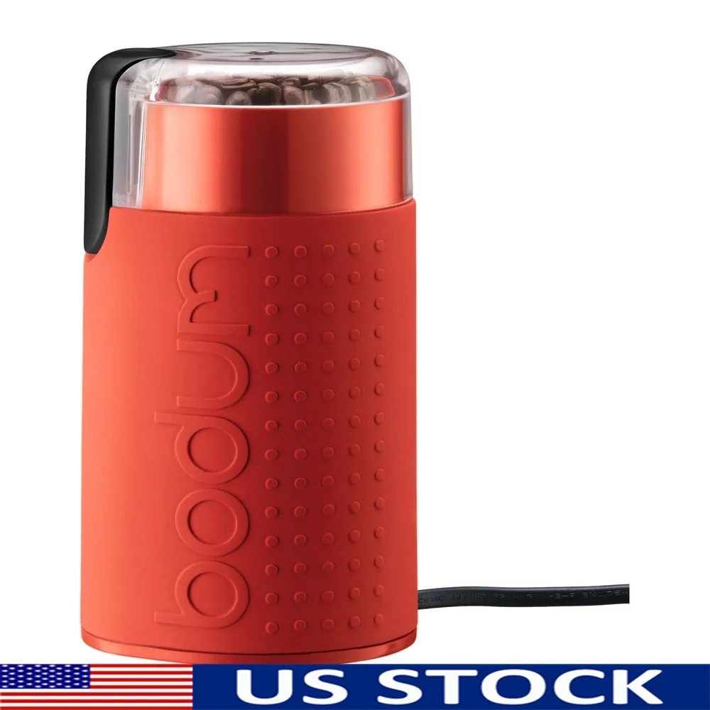 Stainless Steel Electric Coffee Grinder Compact Blade Grinder with Pulse Control Transparent Lid Freshly Ground Coffee Beans