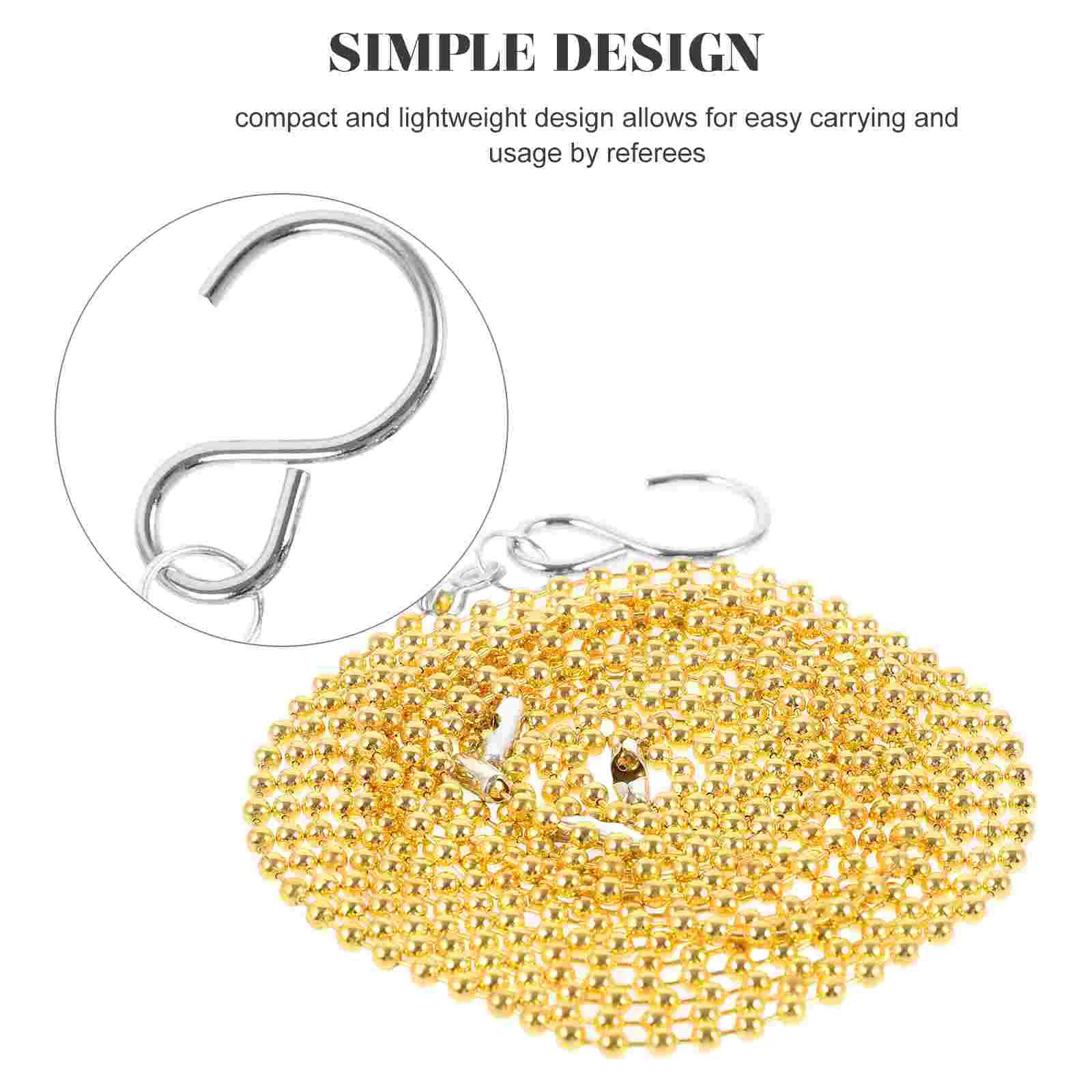 4Pcs Volleyball Net Measurement Chain Golden Silver Height Tool Referee Equipment Portable Durability Volleyball Nets Chain