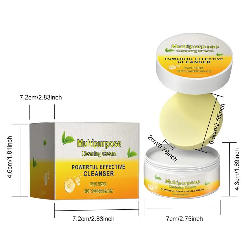 Multipurpose Cleaner Cream Powerful Decontamination Kitchen Paste Stain Remover Stain Polishing Cream For Kitchen Bathroom cleaning cream,bathroom cleaner,hard surface cleaner