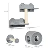 5PCs Cat Wall Shelves, Pet Wall-mounted Climbing Shelf Set, Kitten Activity Center with Condo, Cushion, Scratching Post, Jumping 3