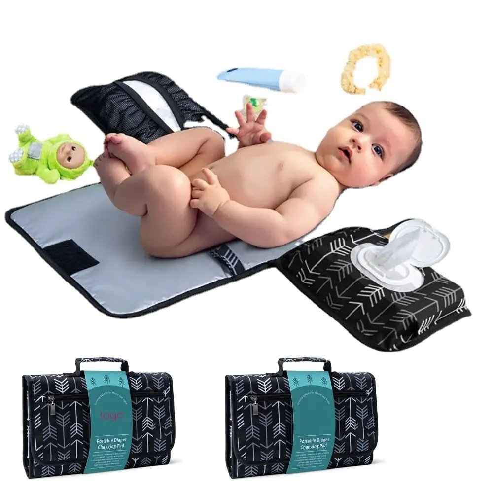 Baby Diaper Bag Changing Mat Portable Foldable Washable Compact Travel Nappy Organizer Waterproof Floor Outdoor Newborn Play Mat