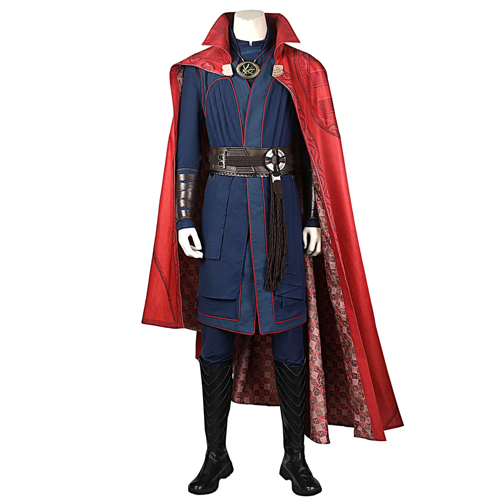 Doctor Cosplay Costume Male Superhero in the Multiverse Disguise Madnes Strange Roleplaying Halloween Carnival Part Suit