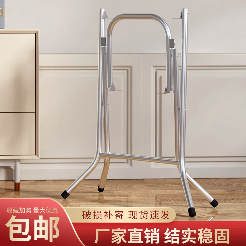 

Stainless steel bracket at the foot of the dining table Round table support table rack Simple storage food stall table legs