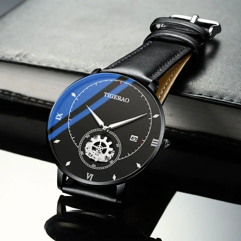 Fashion Watches Mens Calendar Watch Men Business Stainless Steel Mesh Belt Quartz Wrist Watch Male Clock relogio masculino