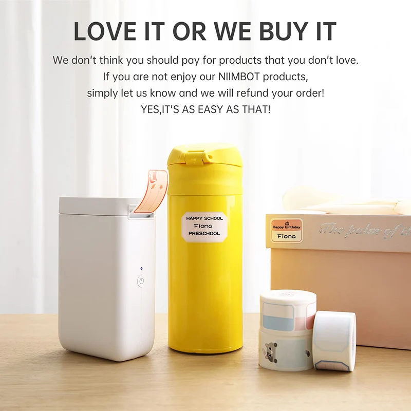 Niimbot Mini Label Maker Portátil Impressora sem Fio para Telefone Tablet Escritório Organização Doméstica Bolso D11 Plus D101 - Imagem 2
