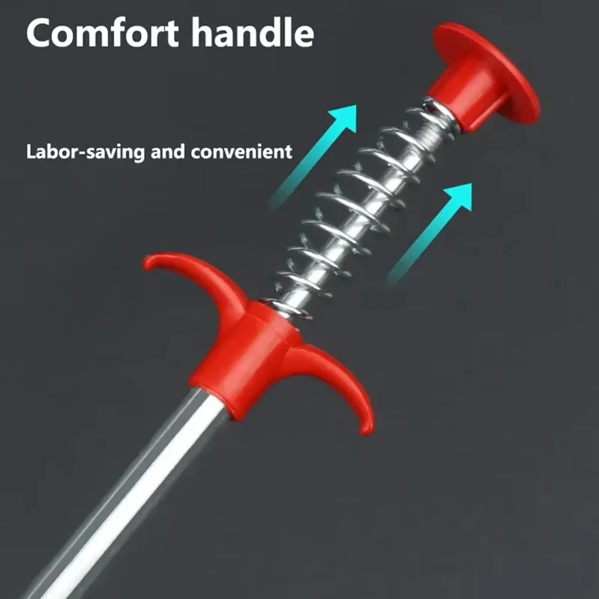 Pipe Unclogger Toilet Floor Drain Blockage Four Claw Cleaning Tool Bending Multifunctional Manual Hair Unclogger Clip 1PC