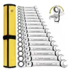 Flex Head Ratcheting Wrench Set,WOZOBUY Metric Ratchet Combination Wrenches Cr-V Gear Spanner Set Car Key Wrench Repair Tool Set 1