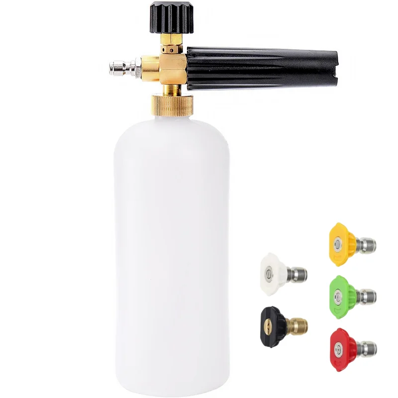 High-Pressure Washer with Foam Cannon & Multi-Nozzle Set
