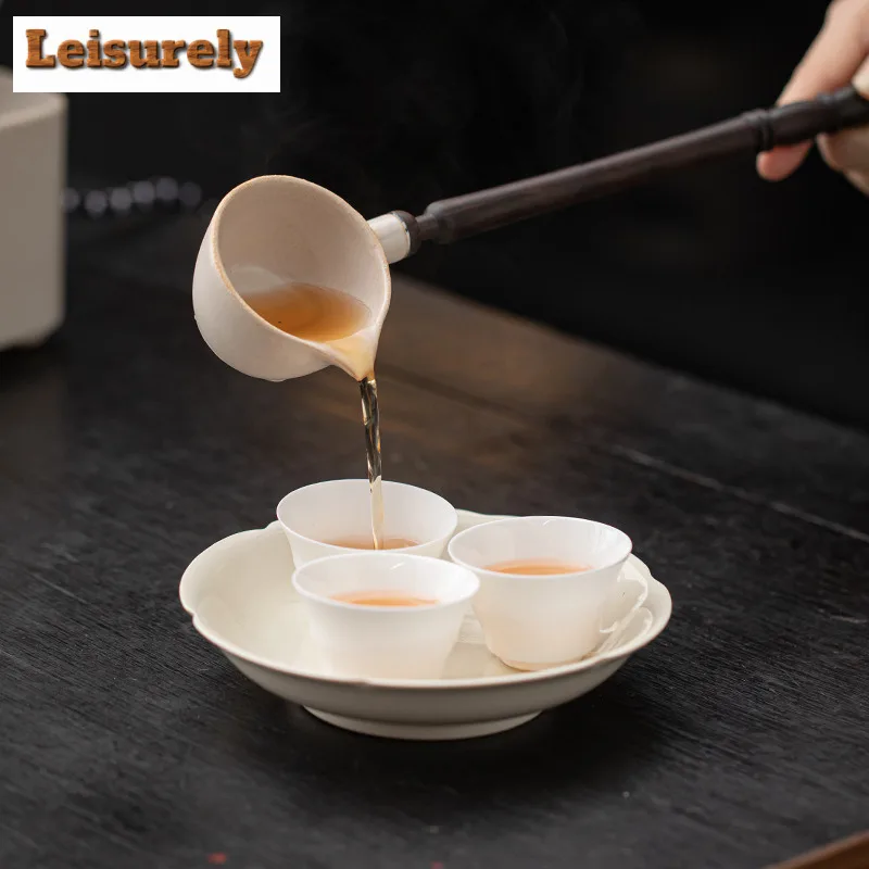 1000ML Soda Glazed Tea Cooking Bowl For Electric Ceramic Stove Flower Fruit Tea Cooking Filtration Bowl With Spoon Kit Gift Box