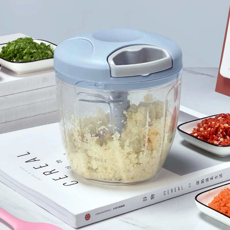 Multi-function Garlic Grinding Chopper 900ML Manual Garlic Masher Food Vegetables Cutter Meat Grinders Kitchen Cooking Gadgets
