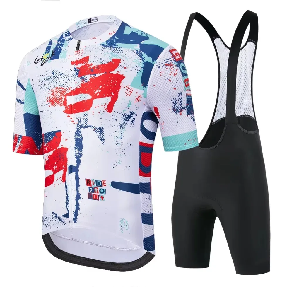 Cycling Jersey Set for Men Unisex Racing Breathable Mountain Bike Clothes Sportwears cycling jersey cycling shirt cycling suit cycling jersey set