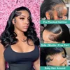 Body Wave Bob Wig 13x6 Transparent Lace Frontal Wig Brazilian Human Hair Wigs Virgin Remy Hair13x4 Lace Closure Wig 180% Density 5