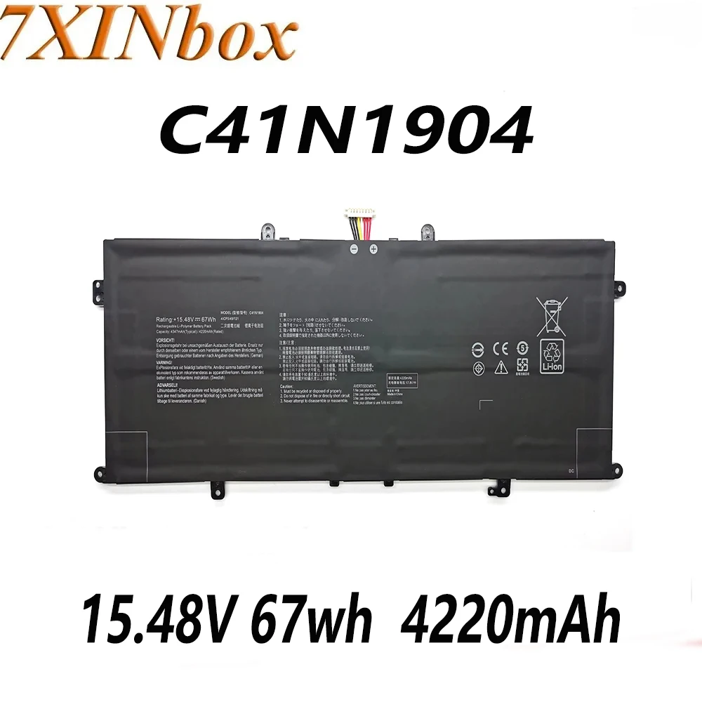 Bateria Original do Portátil para Asus Zenbook 13 7xinbox 4220mah C41n1904 02b20003660500 Ux325ea Ux363ea 14 Série Um425ia