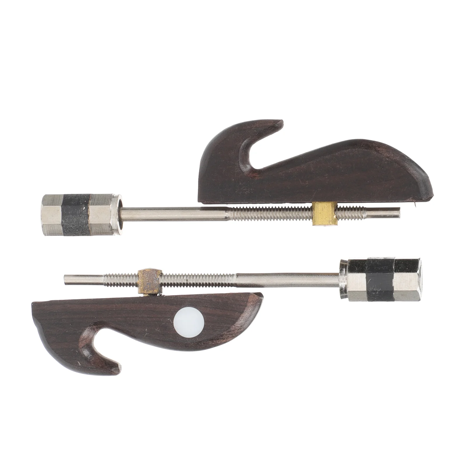 

2 Pcs Major Erhu Bow Accessories Frog Beginner Supplies Iron Musical Instrument Replacement