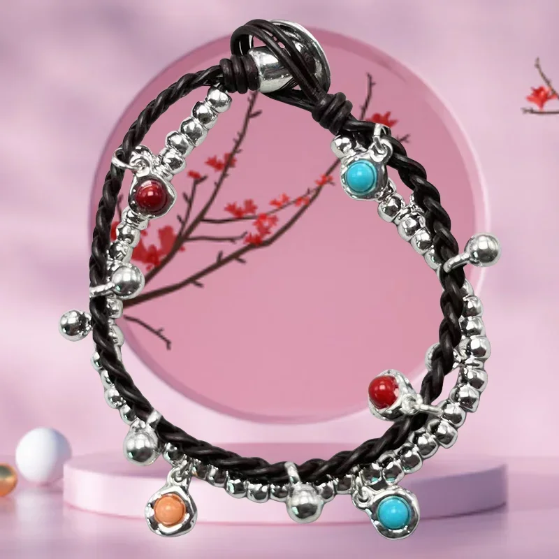 Elegant Leather Rope Heart Bracelet - Summer 2025 Fashion Statement