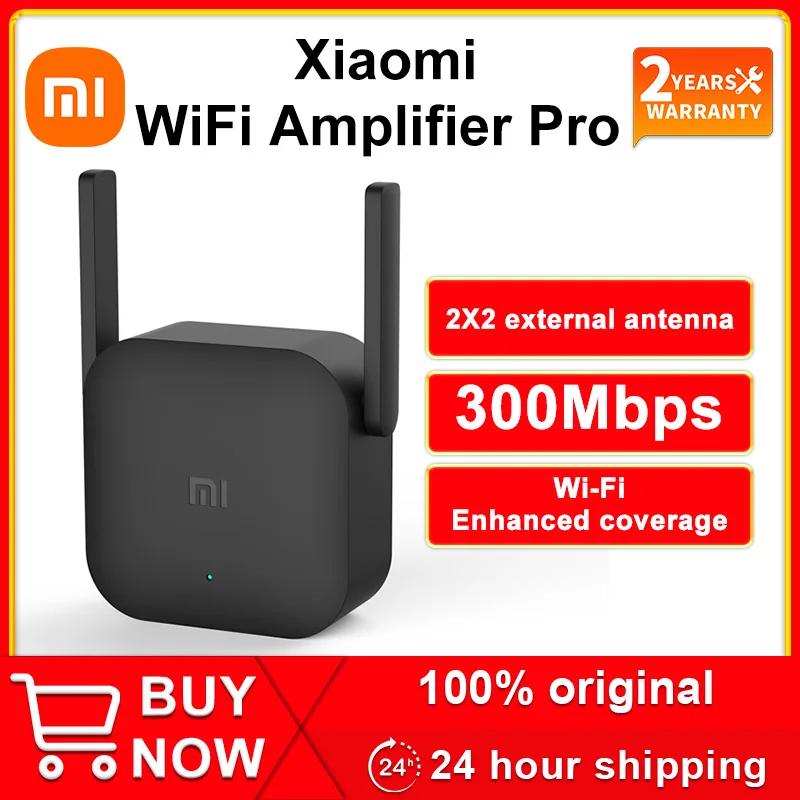 Xiaomi WiFi Repeater Pro 2.4G 300M Mi Amplifier Network Expander Router Power Extender Roteador 2 Antenna for Wi-Fi |