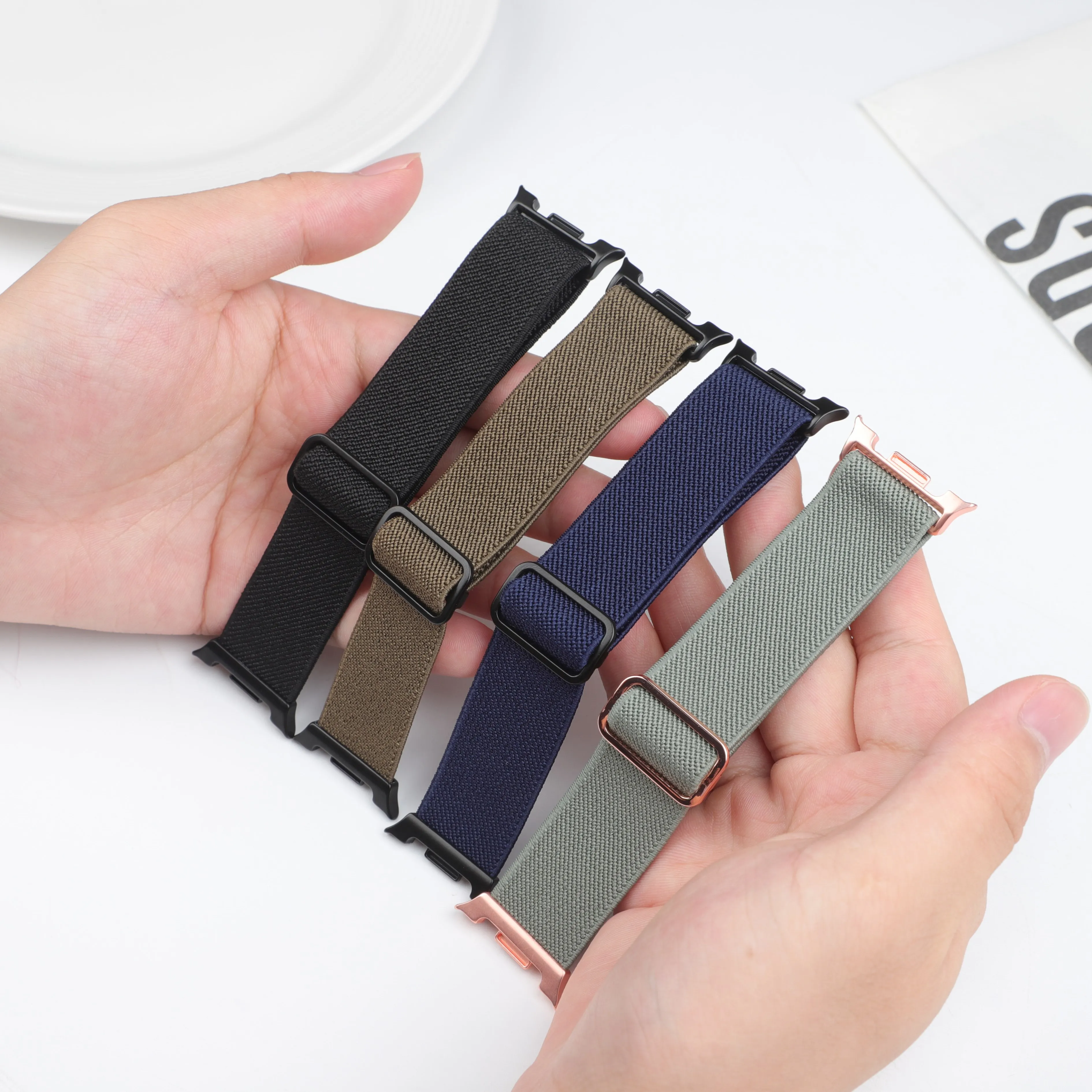 Elastic Nylon Sport Scrunchie Strap Bracelet