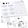 15*18CM Silicone Nail Art Display Pad Table Mat Decals Training Practice Sheets Nail Template Nail Application Learning Tool 3