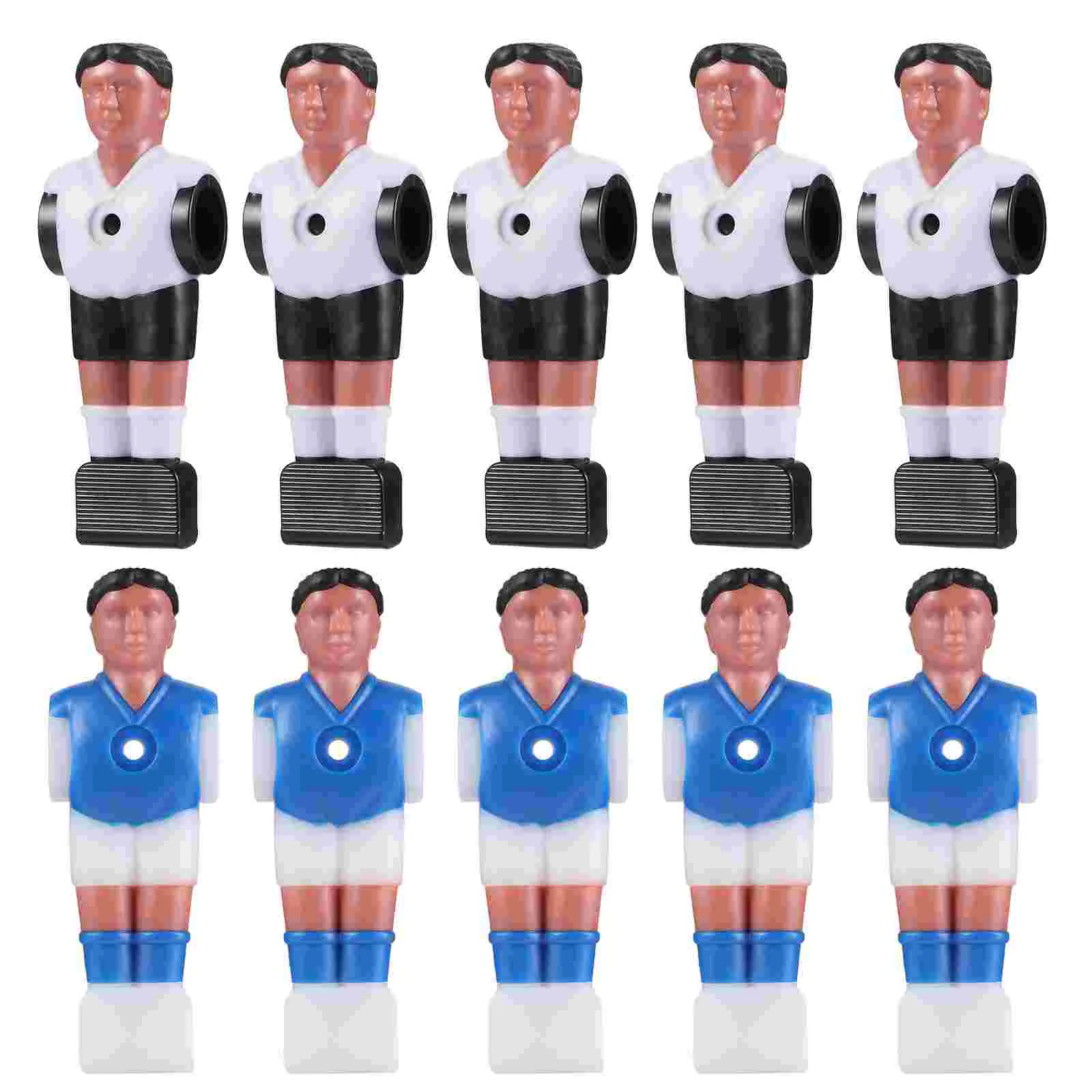 10 Pcs Football Machine Accessories Baby Toys Players Foosball Table Supplies Soccer Men Figurine Resin Models