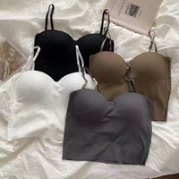 Camisole 4 couleurs pour femmes, haut court de Fitness, Ropa d'été, élégant, Sexy, assorti avec tout, décontracté, Топ Ж Salah, esthétique, solide, nouveau 3