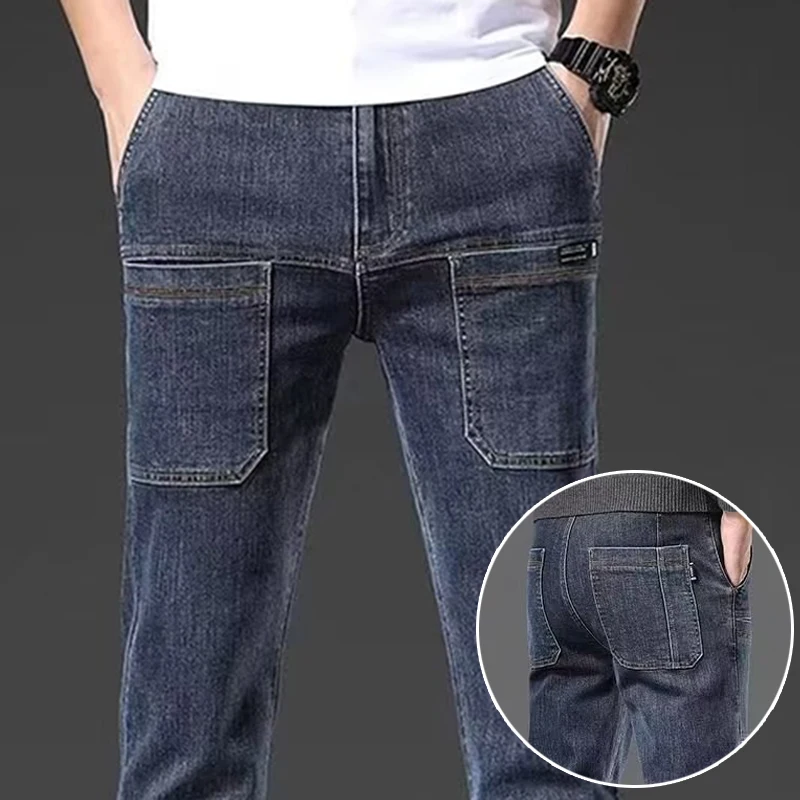 INKD - Pantalones Vaqueros De Corte Regular Para Hombre, Talla