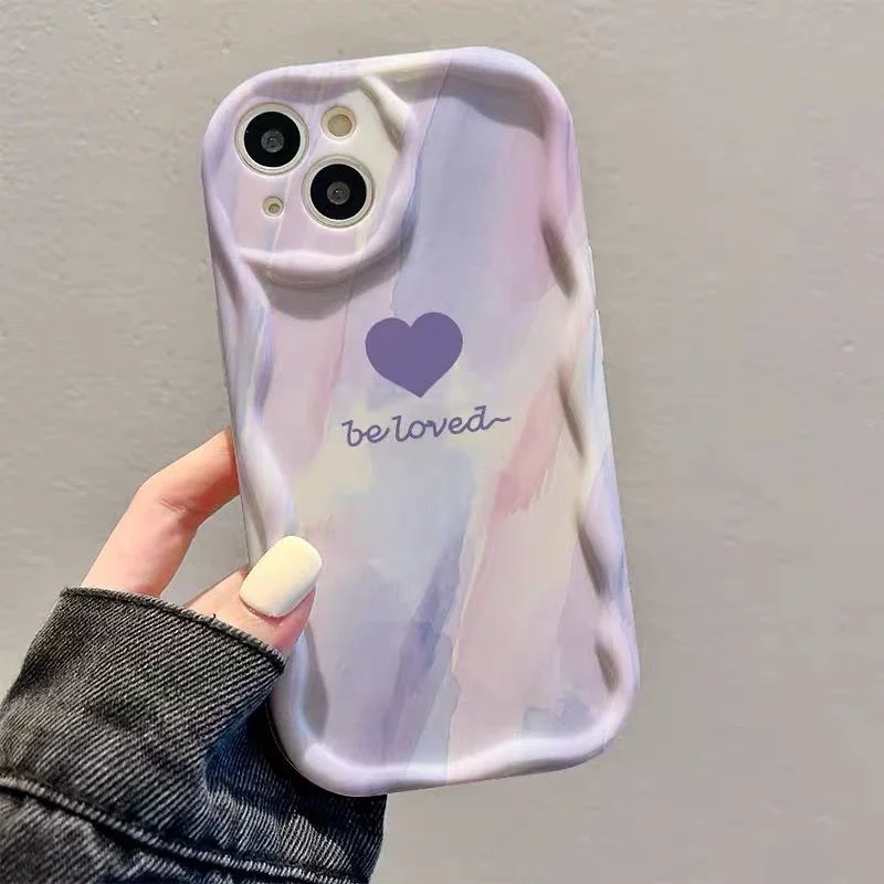 Fashion Love Heart Soft Phone Case - Elegant Protective Cover