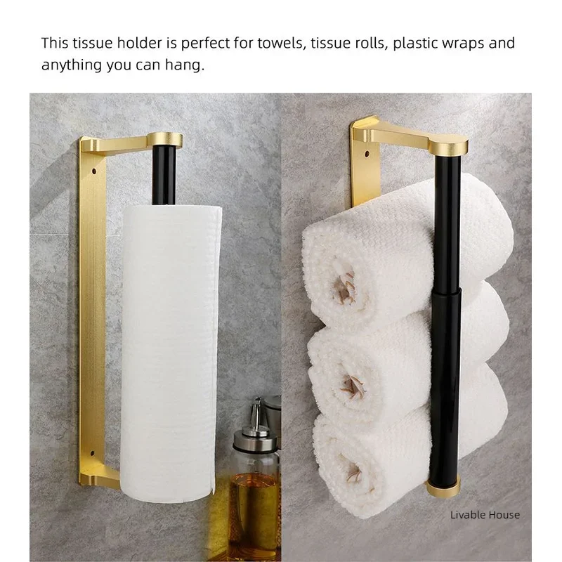 Soporte Para Papel Higiénico, Estructura Robusta, Soporte Para Toallas De Papel Autoadhesivo Para Montaje En Pared Para Cocina Pano De Cocina