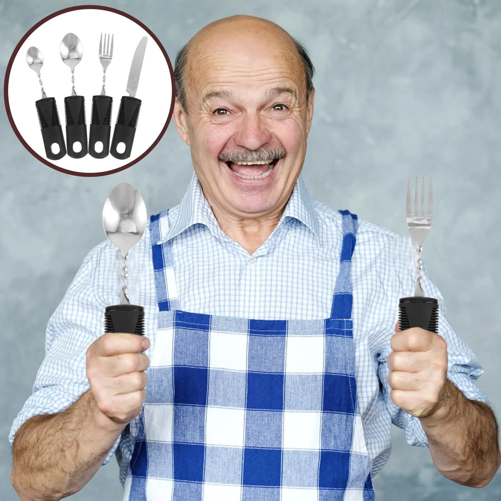 Disabled-Cutlery-Weighted-Feeding-Utensils-Elderly-Adaptive-Spoon-Fork ...