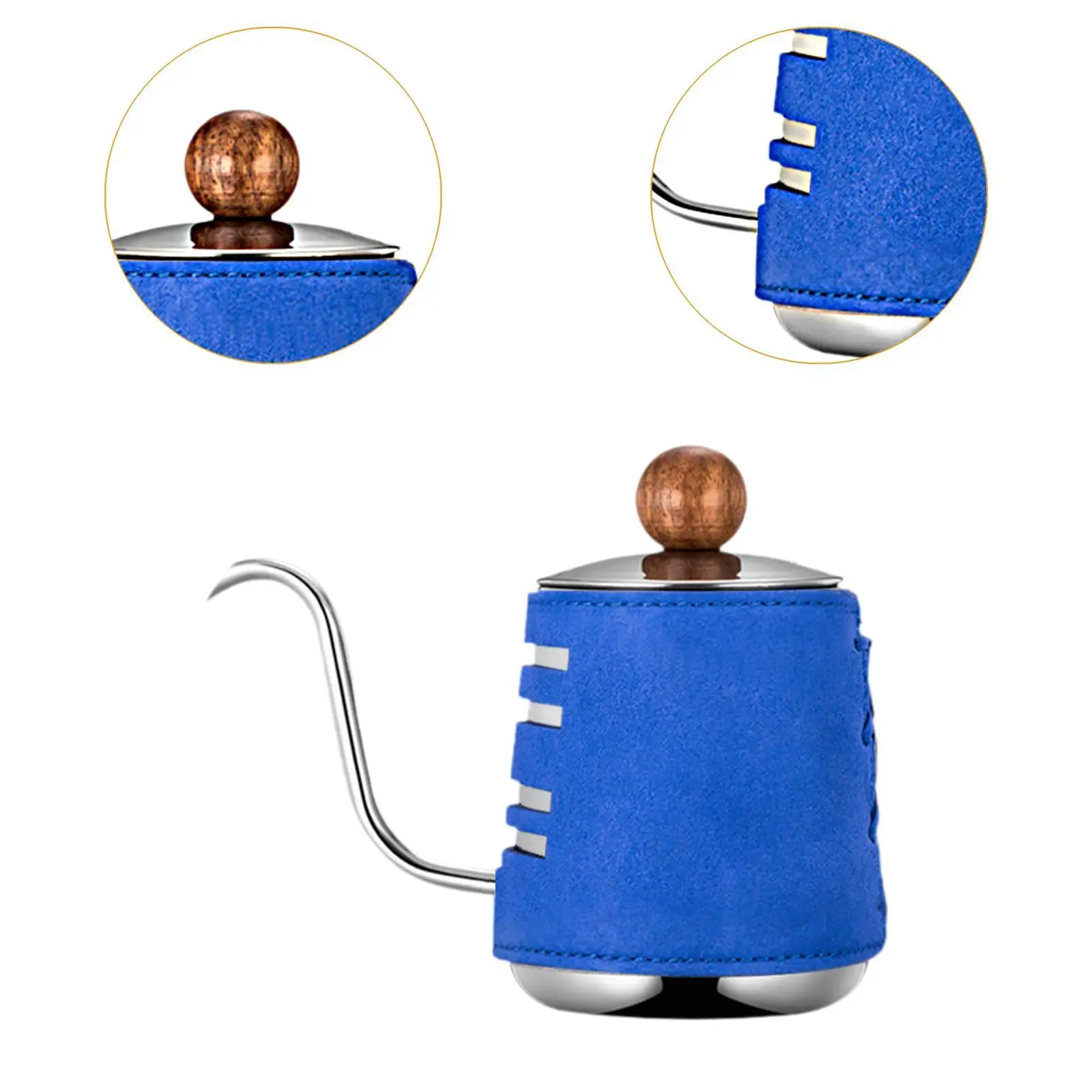 Pour over Kettle Handleless Narrow Drip Kettle Camping Coffee Pot for Outdoor Indoor Kitchen Coffee Maker Barista Gift Cafe Pour over Kettle Handleless Narrow Drip Kettle Camping Coffee Pot for Outdoor Indoor Kitchen Coffee Maker Barista Gift Cafe