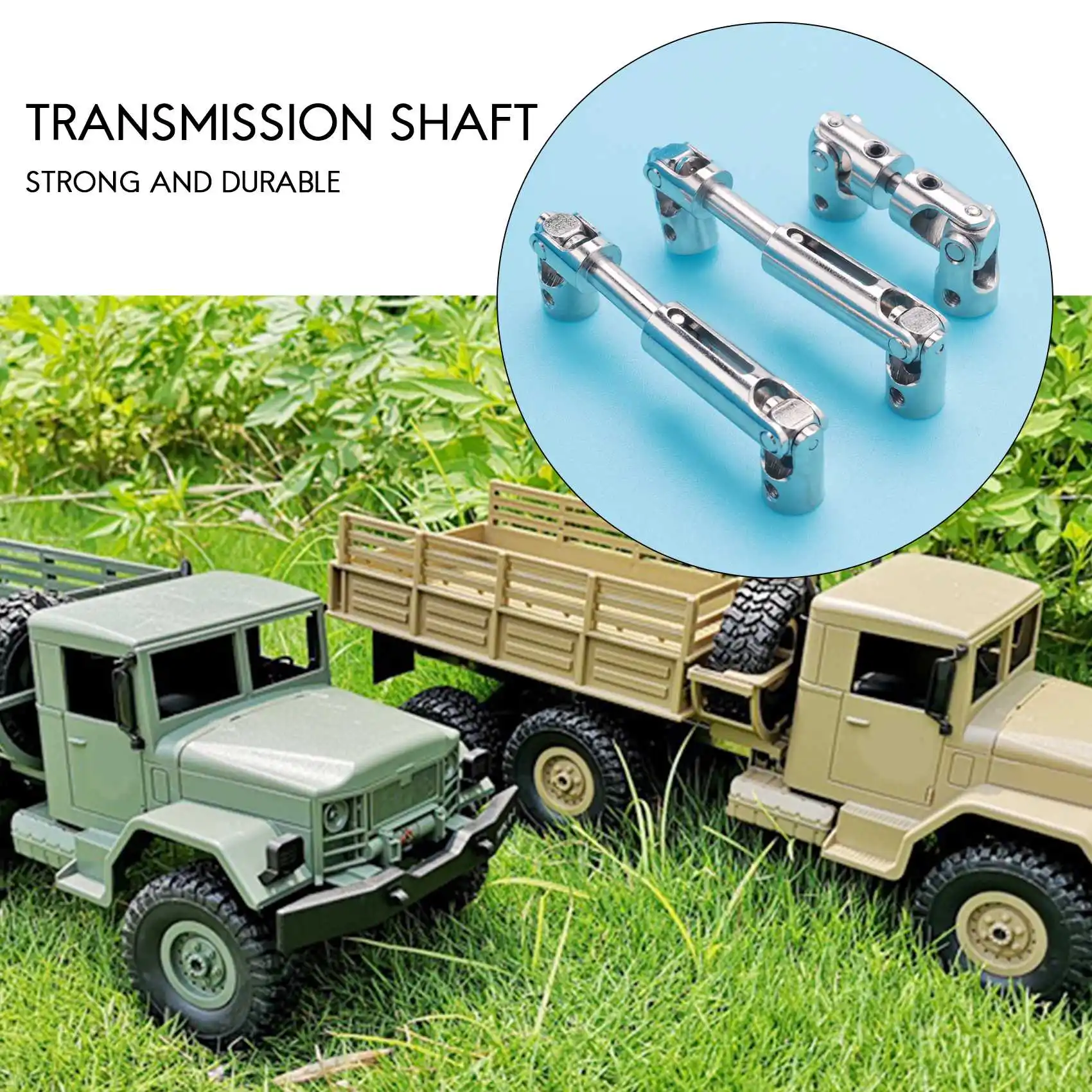 3 stücke Metall Antriebswelle Antriebswelle CVD für WPL B16 B36 JJRC Q60 Q63 Q64 Fayee FY004 MN-77 6WD 6X6 RC Auto Upgrades Teile – Detail 6