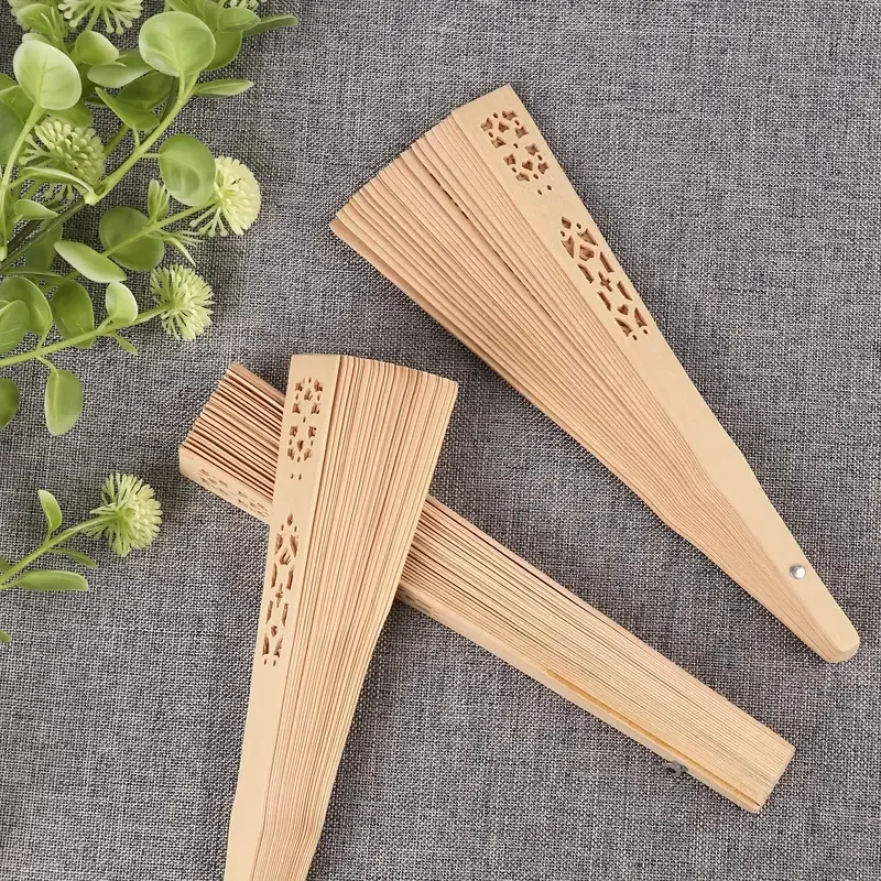 Chinese Style Black Vintage Hand Fan Folding Fan
