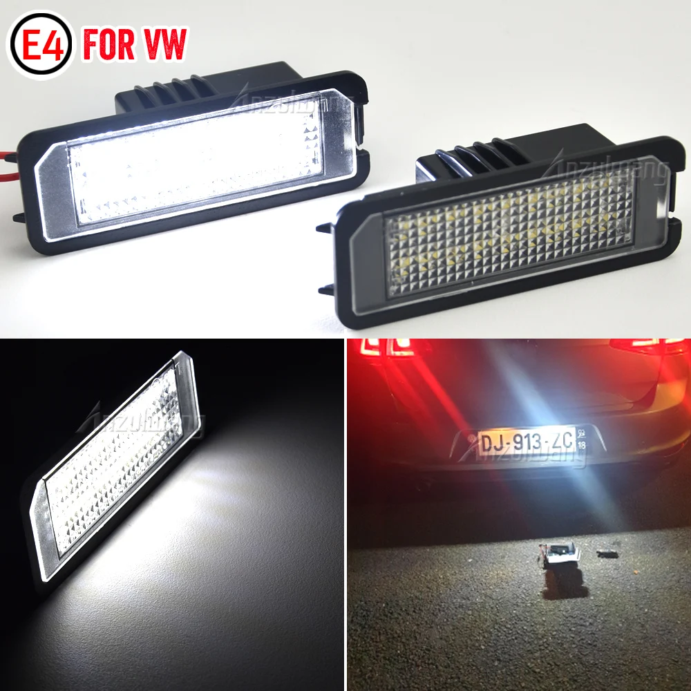 Kit Led Senza Errori 2X18Smd Per Vw Amarok Eos Golf 6 Golf 7 New Beetle Polo Passat Cc Led Lampade Targa