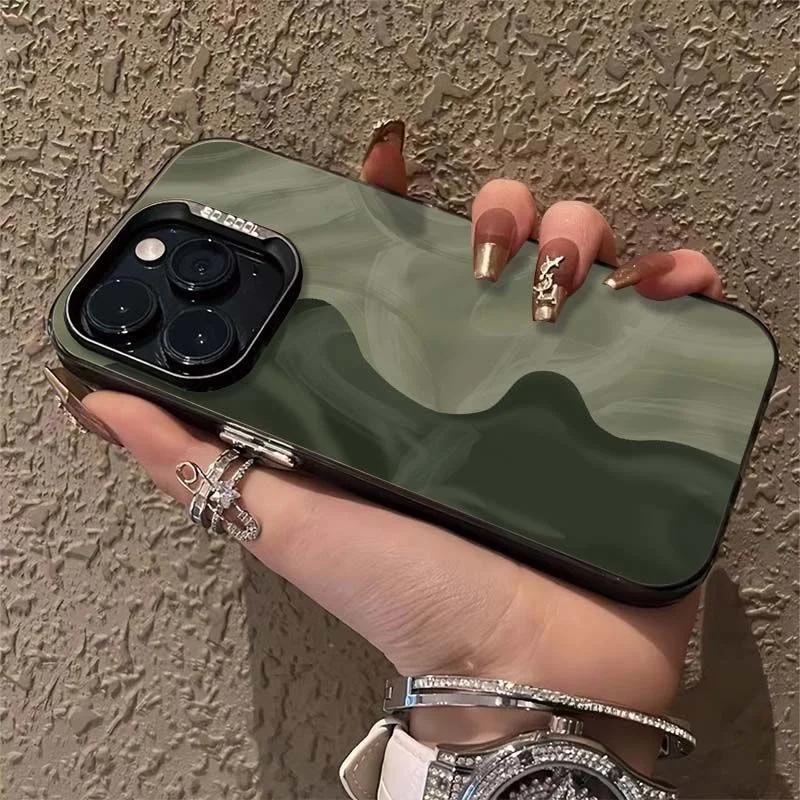Elegant Dark Green Matte Phone Case Cover - Simple Design