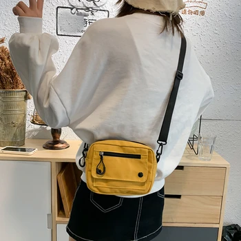 Bags for Women 2024 Women Pure Color Casual Tote Outdoor Bag Canvas Handbag Zipper Shoulder Bag Luxury Bag Bolsas Femininas 1