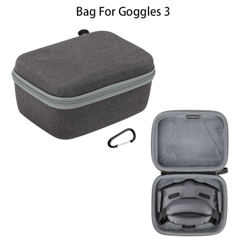 Zaino/Borsa Da Viaggio Per DJI Avata 2 – Custodia Rigida EVA Per Droni E GOGGLES 3 (39x29x17cm, Nero) - 3