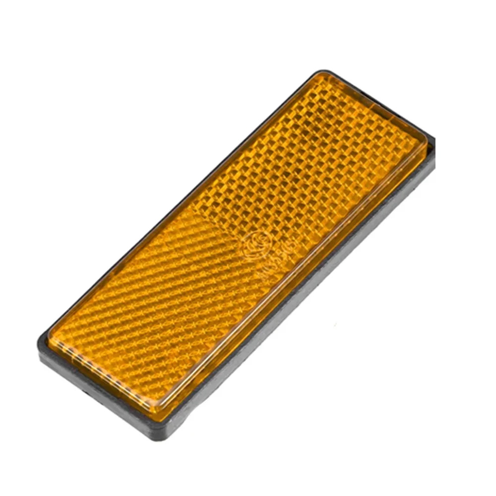 Self Adhesive Reflector 2x Self Adhesive Reflector Rectangular Round Safety Mark Signal Strip Reflective Car Carriers Fence Trailer Gate Post Waterproof