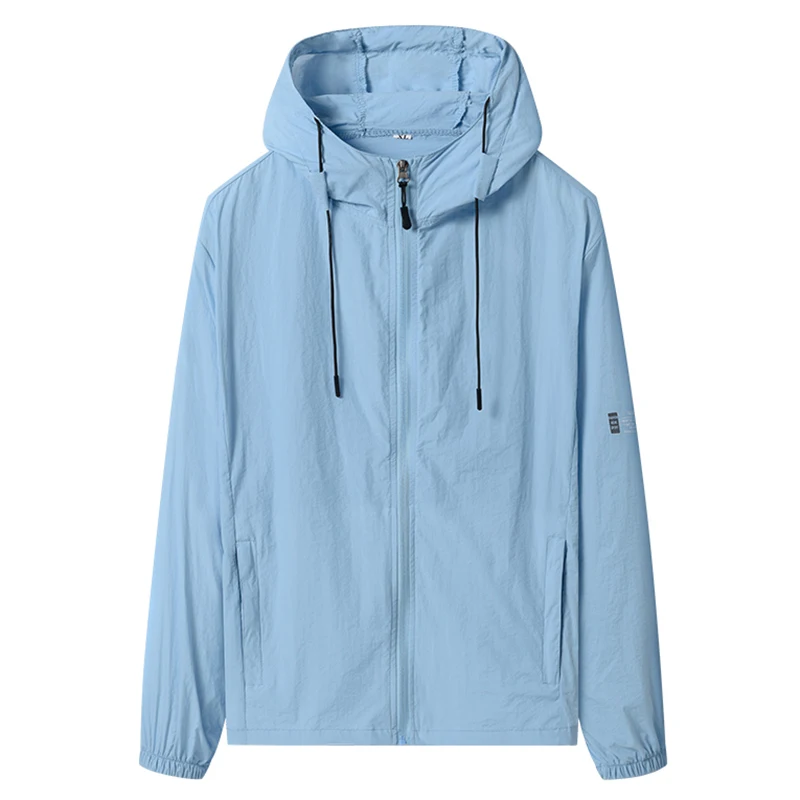 2023 Summer Hooded Light Jacket Men Women Windbreaker Sun Protection Clothing Fishing Hunting Clothes Quick Dry Skin Windbreaker image