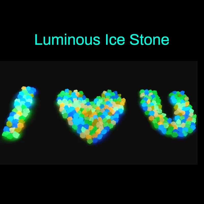 

New Garden Glow In The Dark Luminous Pebbles for Walkways Plants Aquarium Decor Glow Ice Stones Fish Tank Garden Decoration