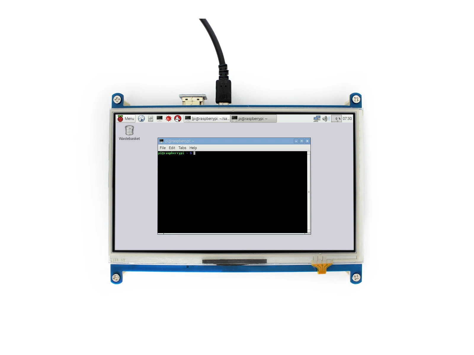 Waveshare-7 ġ HDMI LCD 1024x600   HDMI/SPI ̽ ׼ ġ ũ IPS, ǻ ͷ ۵