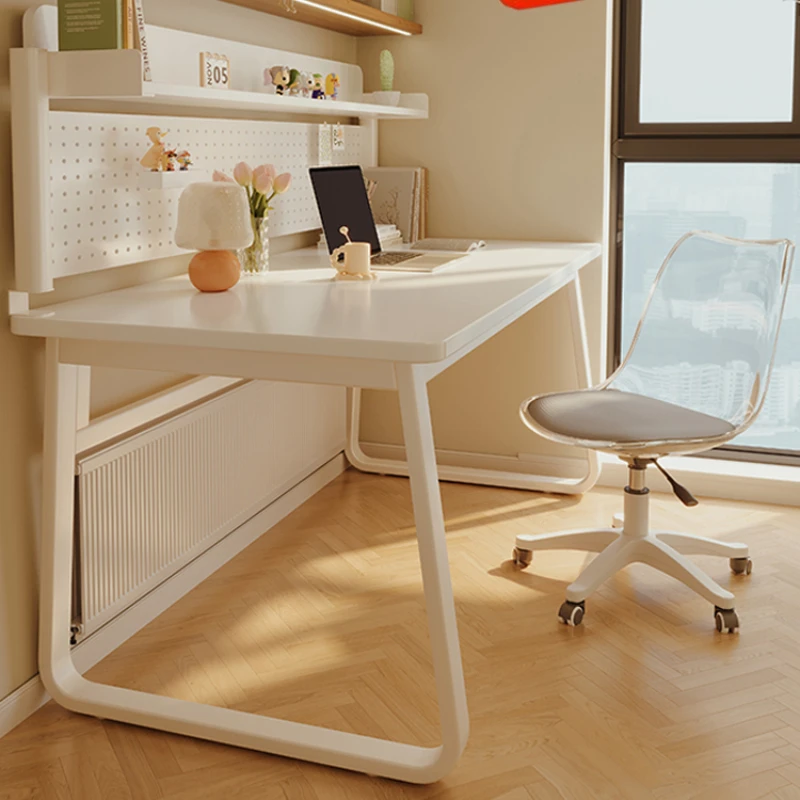 White Study Office Desks Laptop Stand Room Storage Writing Office Desks Table Student Gamer Pc Computer Muebles Furniture MR50OD