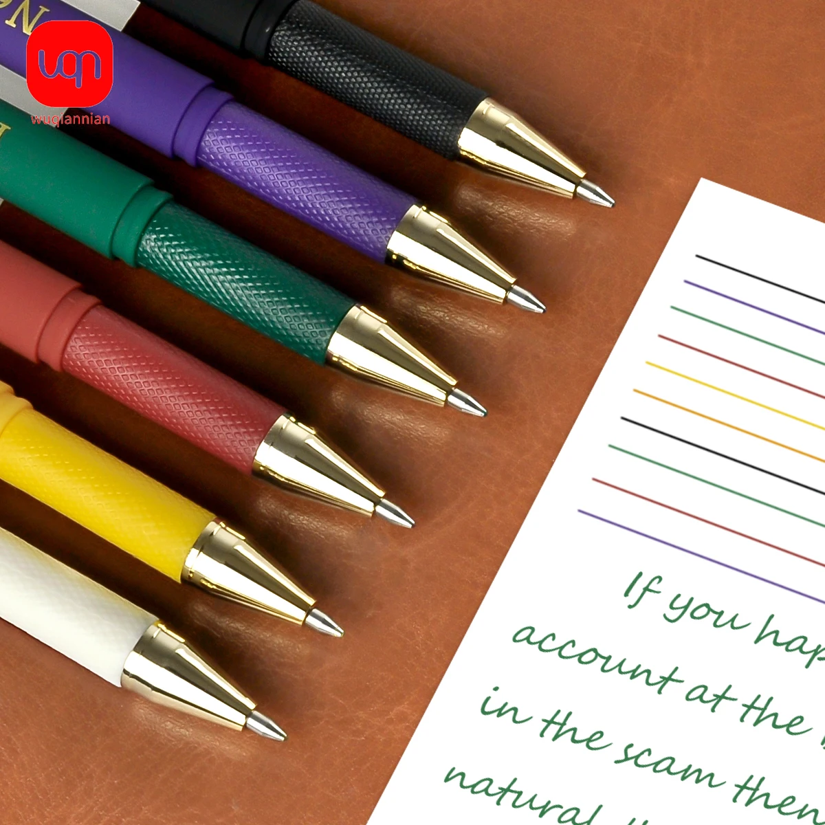 WQN Gel Pen Set Kawaii Aesthetic Stationery 0.7mm Materials School Supplies Color Markers Ballpoint pens Multi-color 3/6PCS 4