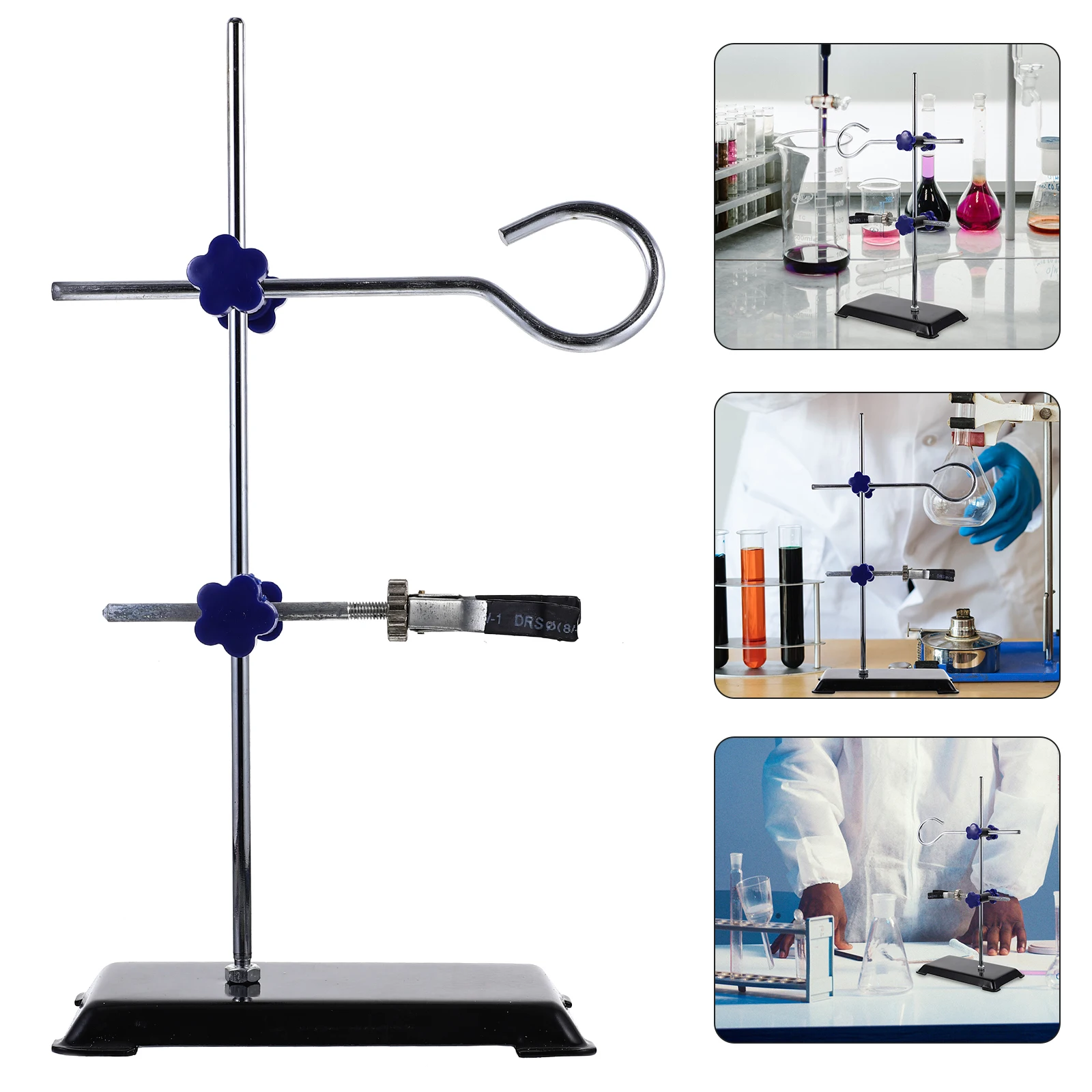 

Mini Iron Stand Laboratory Tool Retort Stand Rack Metalware Metal Rack Equipment Kit Ring Supplies Miniature Holder Condenser