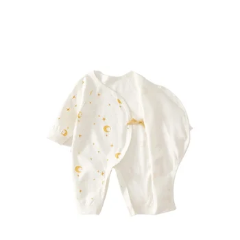 الربيع والخريف نمط طباعة النباتات بذلة الطفل 0-6 العث طفلة الملابس القطن الخالص طفل رضيع بذلة 6