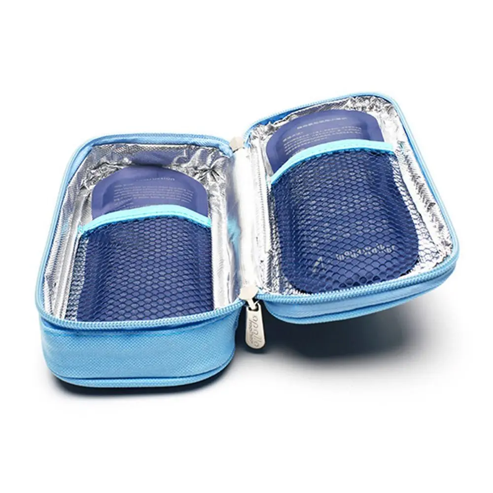 Reusable Diabetic Insulin Cooling Bag Cold Gel Ice Pack Protector Pill Refrigerated Ice Pack Cooler Organizer Travel Case insulin cooling bag ice pack ice pack bag