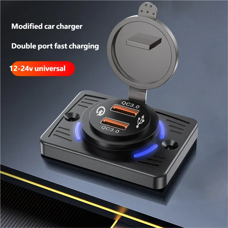 Enhanced USB Outlet Wall Mount with Sliding Cap - Fast Charging Power Adapter, Waterproof