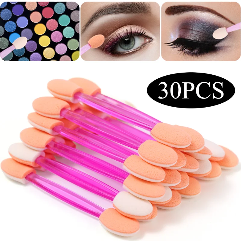 

30 шт., Одноразовые Мягкие кисти-аппликаторы для теней для век